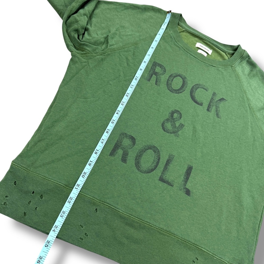Zadig & Voltaire Rock & Roll Sweatshirt Womens Medium M Distressed Green - $197 - Picture 10 of 11